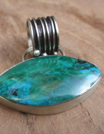 chrysocolla ketting groot
